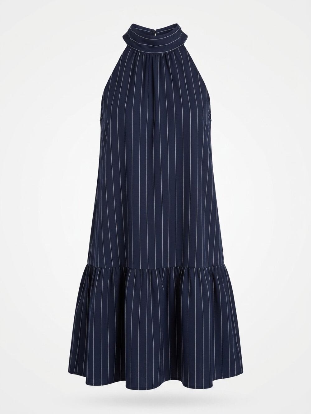 FLORA BEA NYC Tori Dress in NAVY PINSTRIPE NWT SMALL